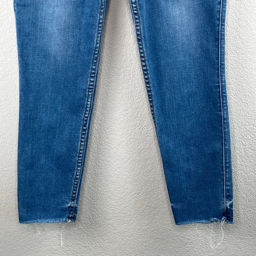 Old Navy Medium Wash Extra High Rise Rockstar Super Skinny Ankle Jeans 10 - Picture 6 of 10